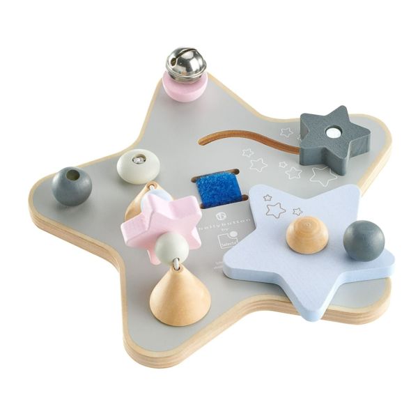 bellybutton: Sternchenspiel, Mobiles Erlebnisbrett aus Holz, 19 cm